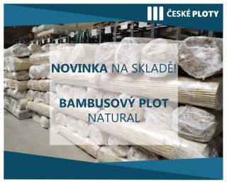 🌿 BAMBUSOVÝ PLOT NATURAL 🌿 Máme pro Vás novinku 🤩. Na sklad nám dorazil NOVÝ BAMBUSOVÝ PLOT NATURAL - ideální pro každého,...