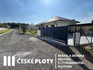 ✨ KOVOVÁ BRANKA A BRÁNA MISTRAL + ČTYŘHRANNÉ PLETIVO ✨ Nedávno jsme dokončili kompletní realizaci oplocení, která...
