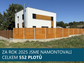 Rok 2025 je za námi a my se za ním můžeme s hrdostí ohlédnout 🏗️✨. Celkem jsme letos namontovali 552 plotů🔧📊. Každý z nich...